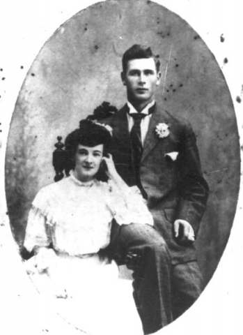 140: Joseph Kerrivan with his first wife Anne Greene. (circa 1913) [courtesy of Della (Norman) O'Leary]